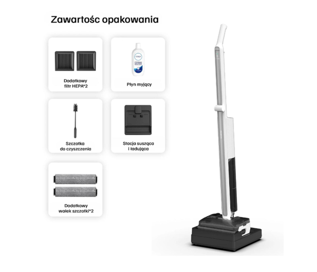 TINECO Odkurzacz myjący FLOOR ONE i7 Fold Premium - 1515495 - zdjęcie 4